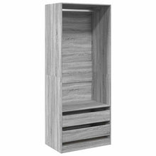 Kleiderschrank Grau Sonoma 80x50x200 cm Holzwerkstoff