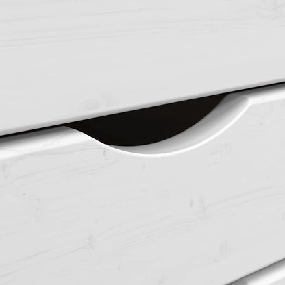 Rollschrank mit Schreibtisch MOSS Honigbraun Massivholz Kiefer