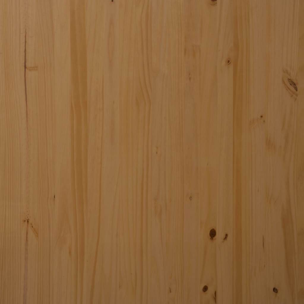 Rollschrank mit Schreibtisch MOSS Honigbraun Massivholz Kiefer