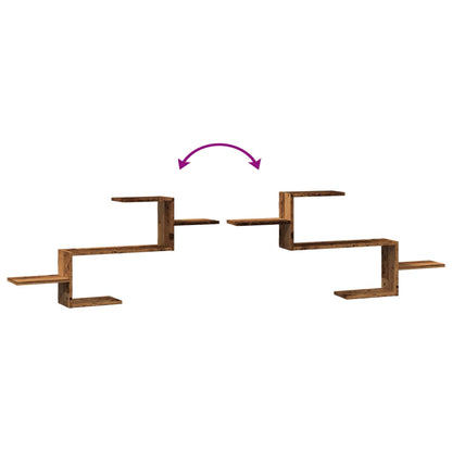 Wandregal Altholz-Optik 104x15x49 cm Holzwerkstoff