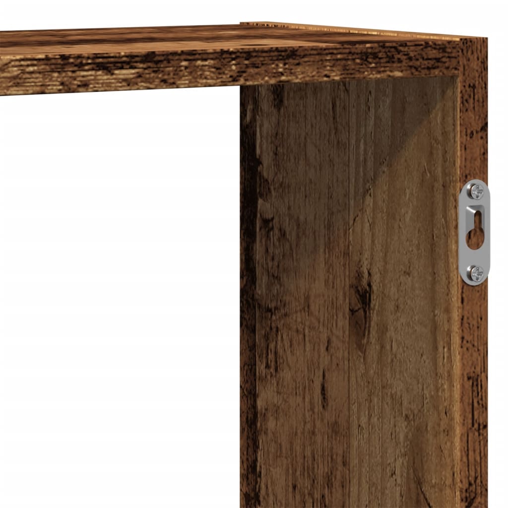 Wandregal Altholz-Optik 129x18x42 cm Holzwerkstoff