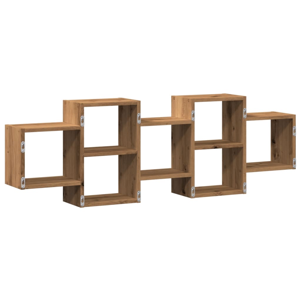 Wandregal Artisan-Eiche 129x18x42 cm Holzwerkstoff