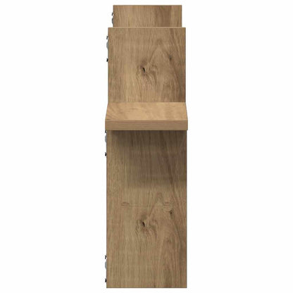Wandregale 2 Stk. Artisan-Eiche 38x12x38 cm Holzwerkstoff