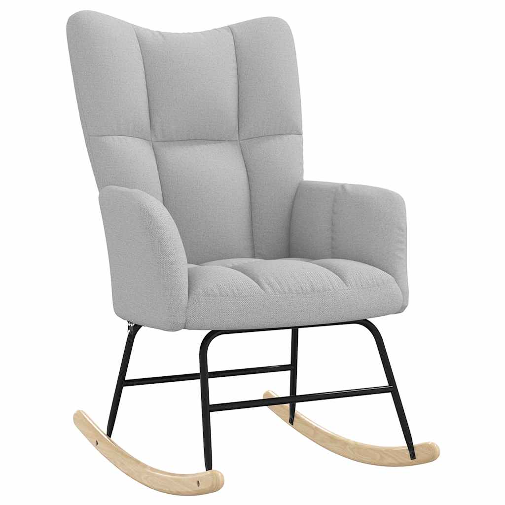 Schaukelstuhl Wolkengrauer Stoff