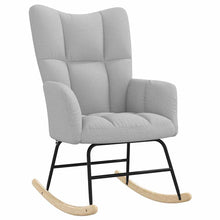 Schaukelstuhl Wolkengrauer Stoff