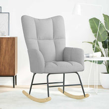 Schaukelstuhl Wolkengrauer Stoff