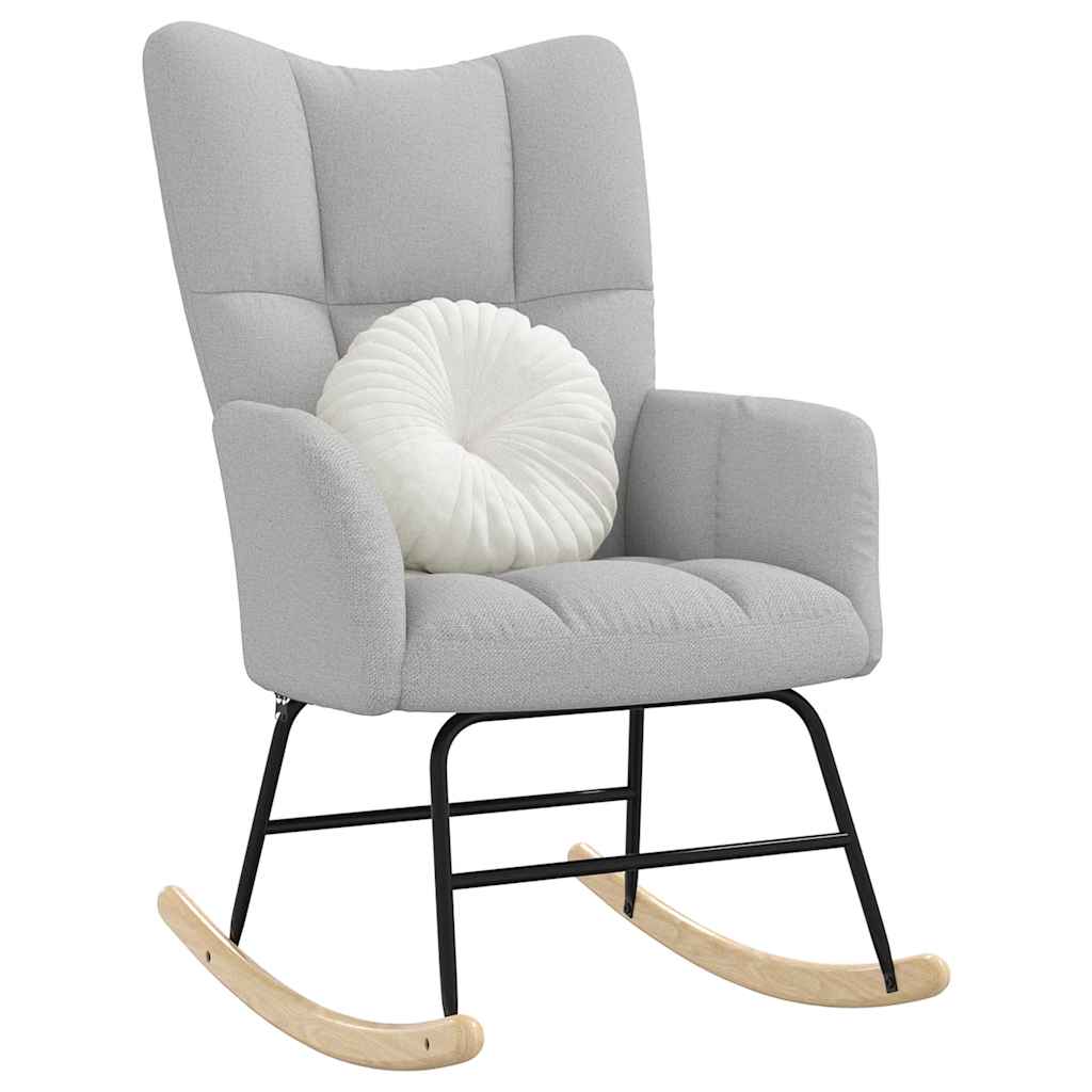 Schaukelstuhl Wolkengrauer Stoff