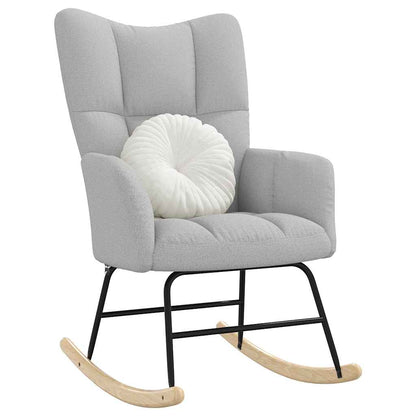 Schaukelstuhl Wolkengrauer Stoff