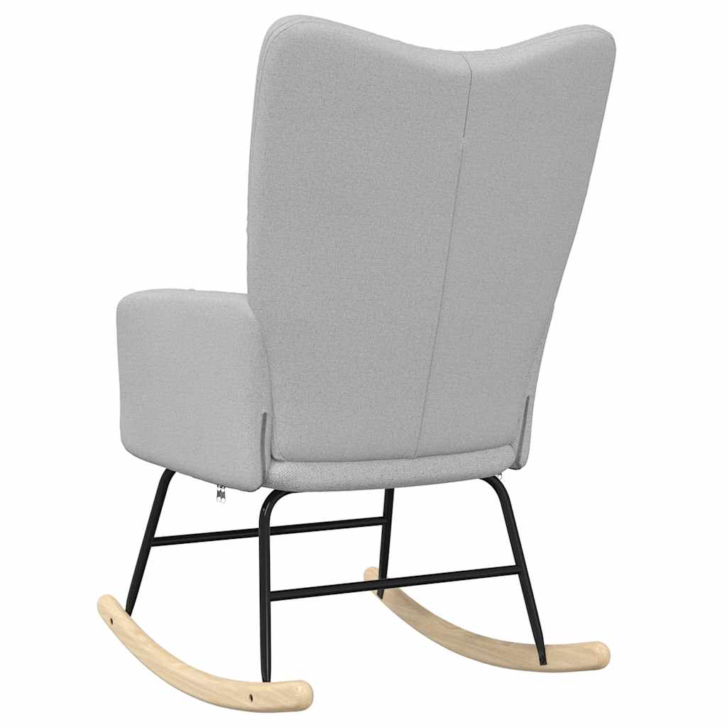 Schaukelstuhl Wolkengrauer Stoff