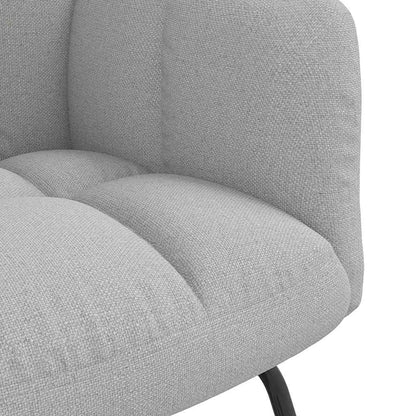 Schaukelstuhl Wolkengrauer Stoff