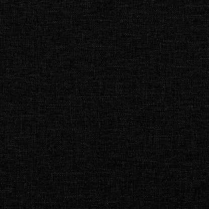 Schaukelstuhl mit Fußhocker Schwarz Stoff