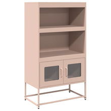 Highboard Rosa 68x39x123 cm Stahl