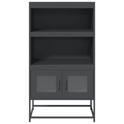 Highboard Anthrazit 68x39x123 cm Stahl