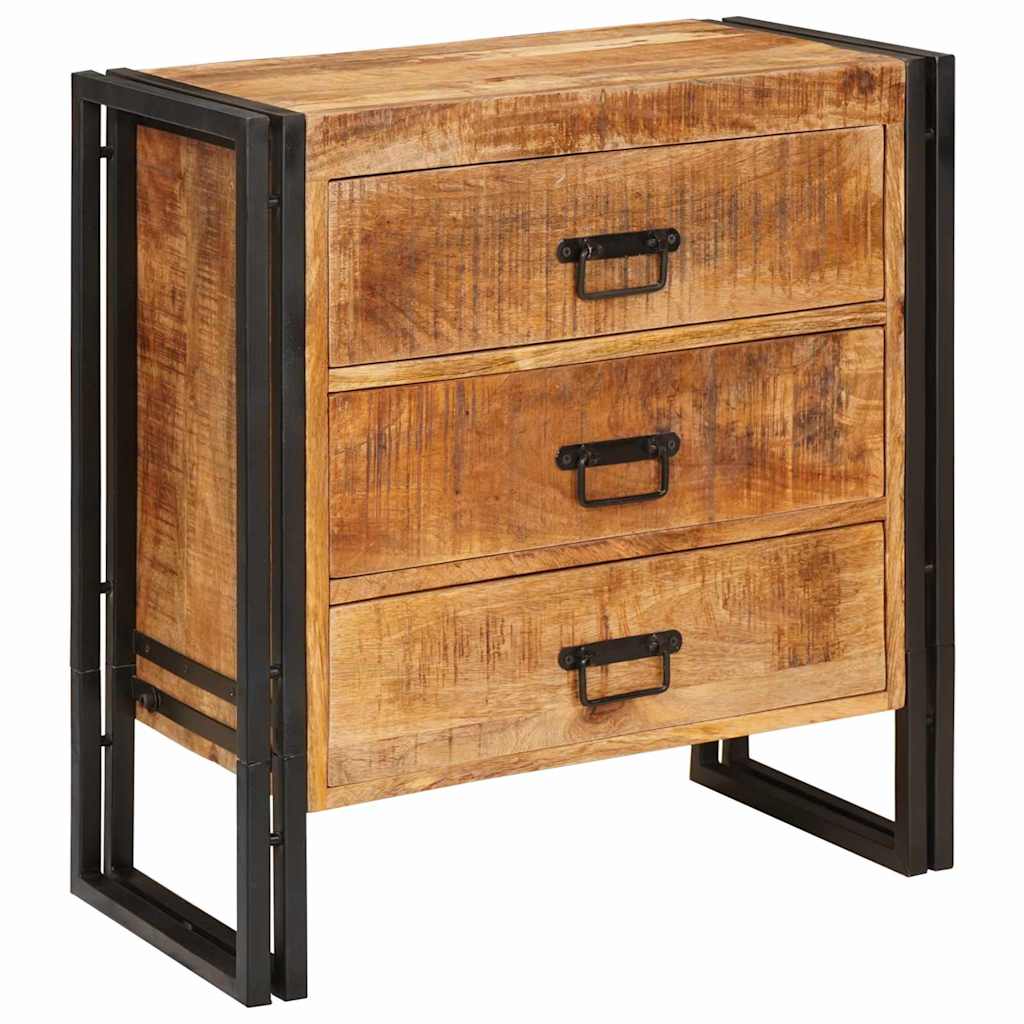 Sideboard mit Schubladen Braun 66 x 33 x 70 cm Massivholz Mango