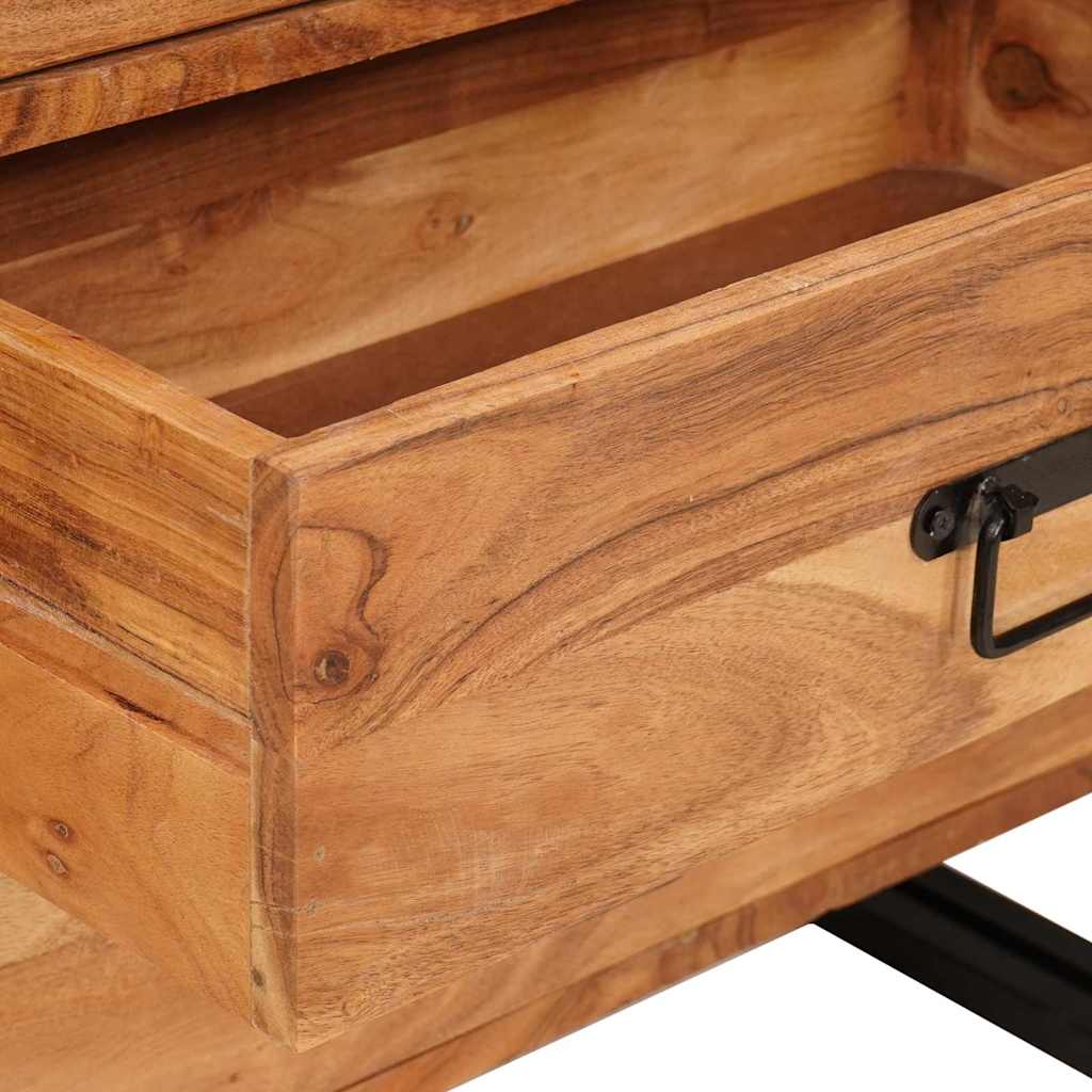 Sideboard Braun 66 x 33 x 70 cm Massivholz Akazie