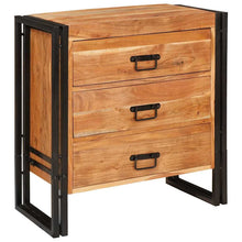 Sideboard Braun 66 x 33 x 70 cm Massivholz Akazie