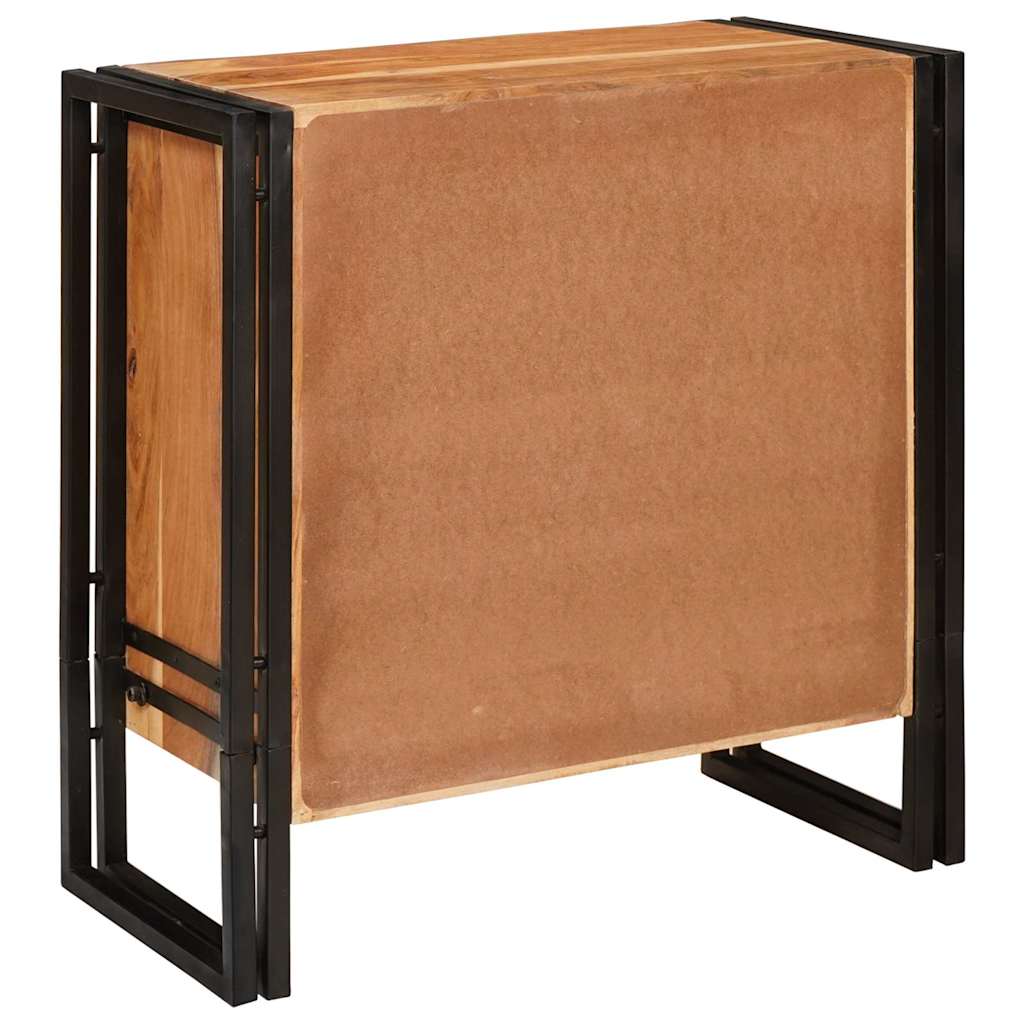 Sideboard Braun 66 x 33 x 70 cm Massivholz Akazie