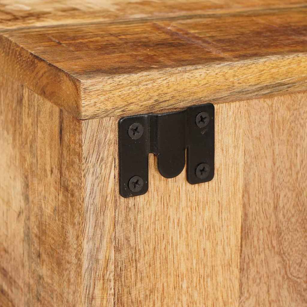 Nachttisch 2 pcs Braun 35 x 33 x 48 cm Massivholz Mango