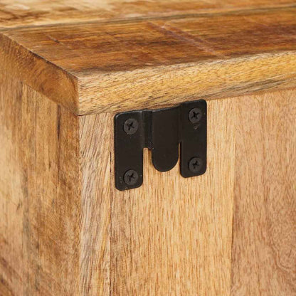 Nachttisch 2 pcs Braun 35 x 33 x 48 cm Massivholz Mango