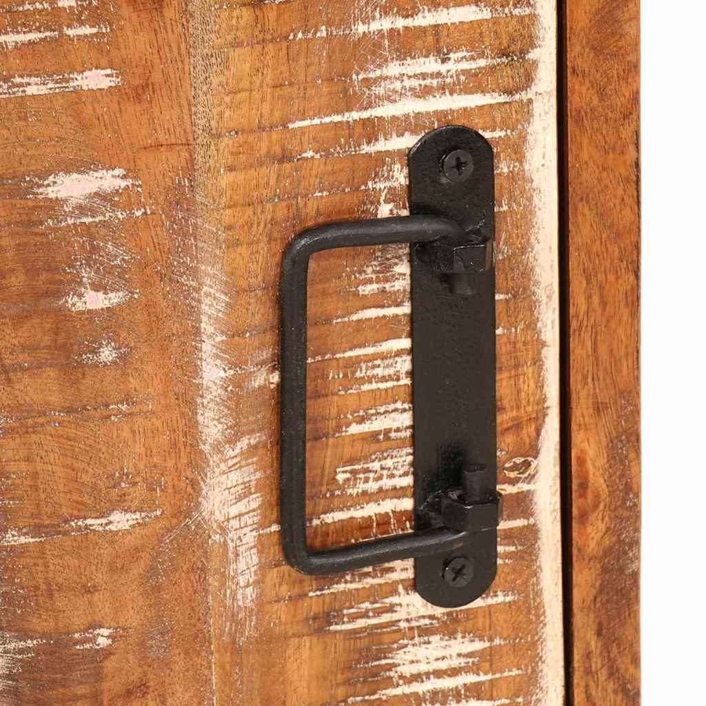 Nachttisch 2 pcs Braun 35 x 33 x 48 cm Massivholz recycelt