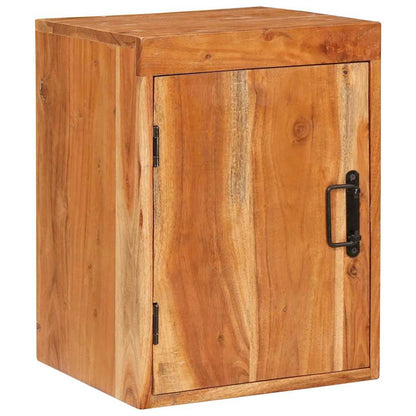 Nachttisch 2 pcs Braun 35 x 33 x 48 cm Massivholz Akazie