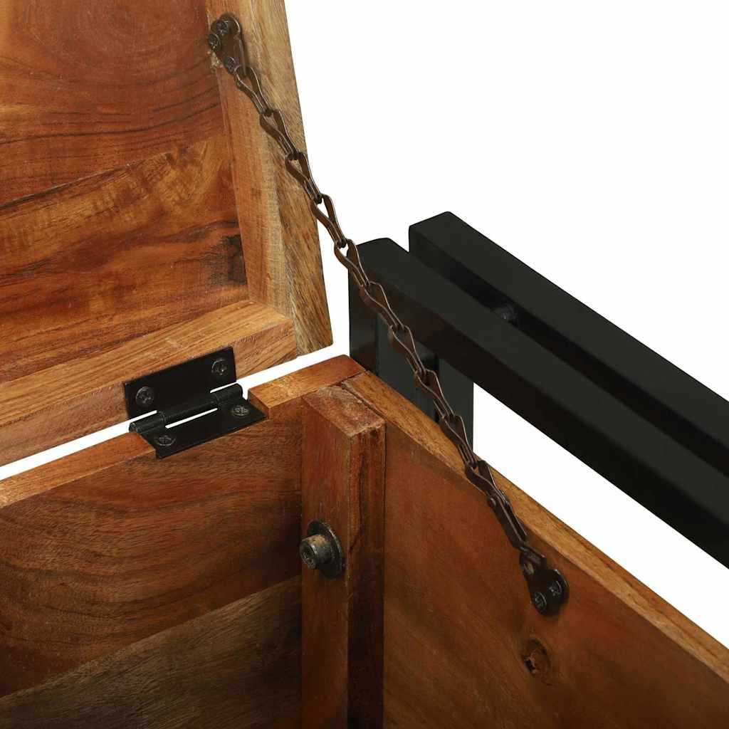 Aufbewahrungs-Truhen 40 x 40 x 40 cm Massivholz Akazie