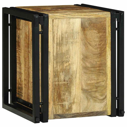 Weinregal Braun 34,5 x 35 x 39 cm Massivholz Mango