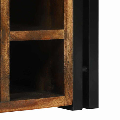 Weinregal Mehrfarbig 34,5 x 35 x 39 cm Massivholz Altholz