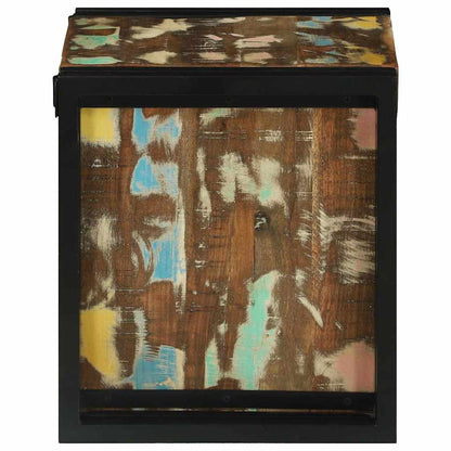 Weinregal Mehrfarbig 34,5 x 35 x 39 cm Massivholz Altholz