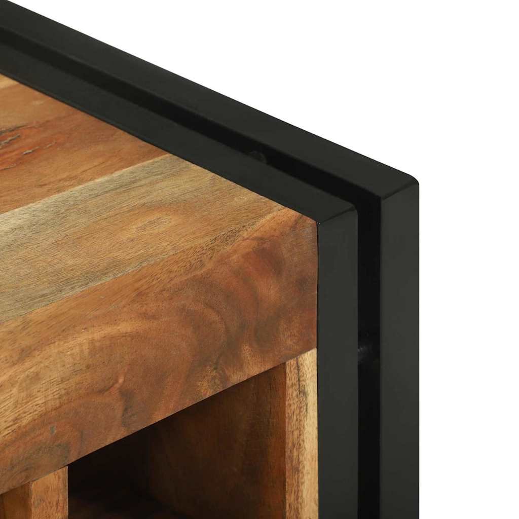 Weinregal Braun 34,5 x 35 x 39 cm Massivholz Akazie