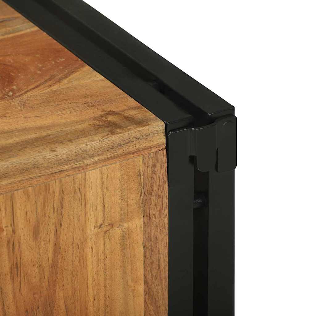 Weinregal Braun 34,5 x 35 x 39 cm Massivholz Akazie