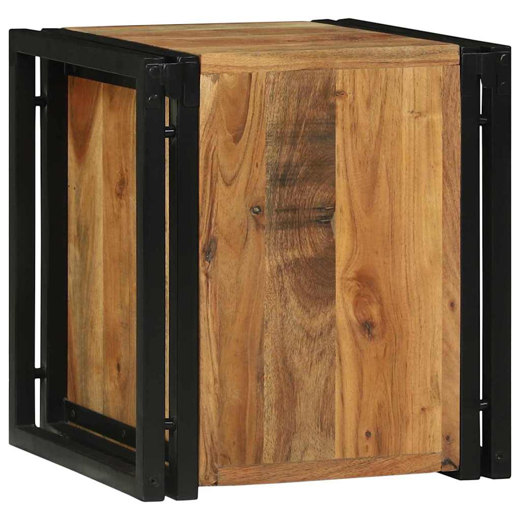 Weinregal Braun 34,5 x 35 x 39 cm Massivholz Akazie