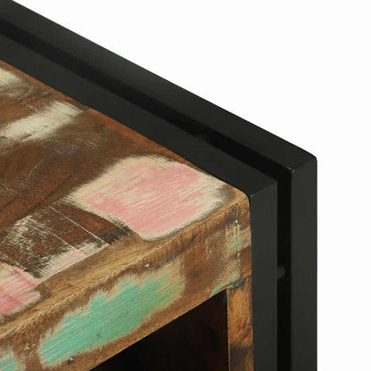 Weinregal Mehrfarbig 46 x 35 x 27,5 cm Massivholz Altholz