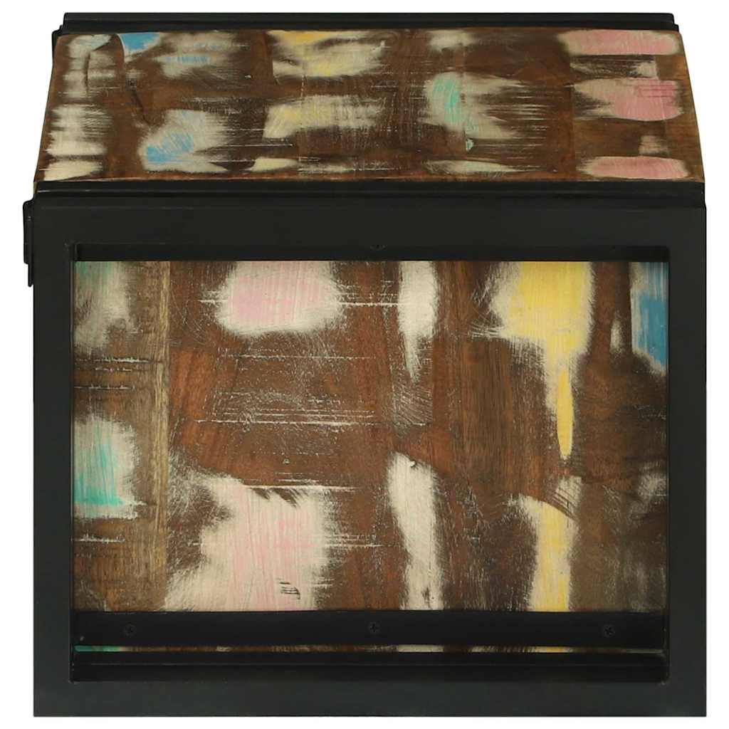 Weinregal Mehrfarbig 46 x 35 x 27,5 cm Massivholz Altholz