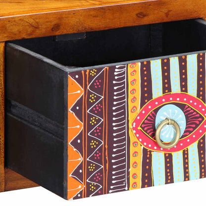 Nachttisch Wandmontiert Braun 35 x 30 x 22 cm Akazie Massivholz