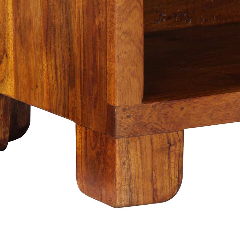 Schuhbank Honigbraun 100 x 35 x 45 cm Massivholz Akazie