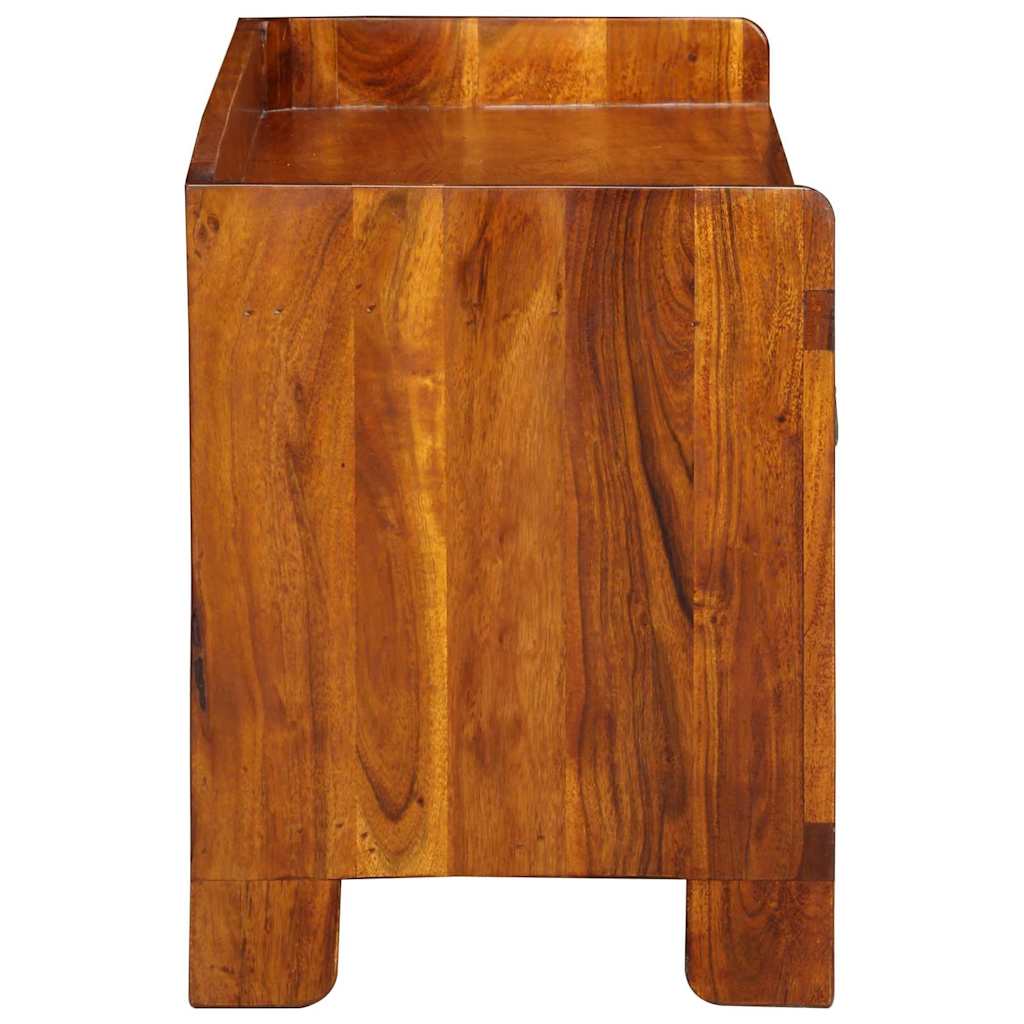 Schuhbank Honigbraun 100 x 35 x 45 cm Massivholz Akazie