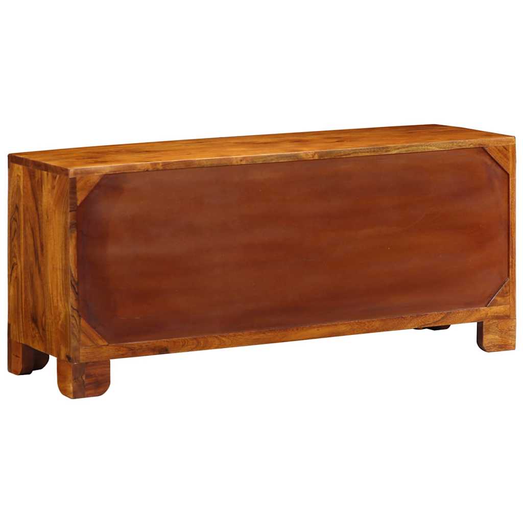 Schuhbank Honigbraun 100 x 35 x 45 cm Massivholz Akazie