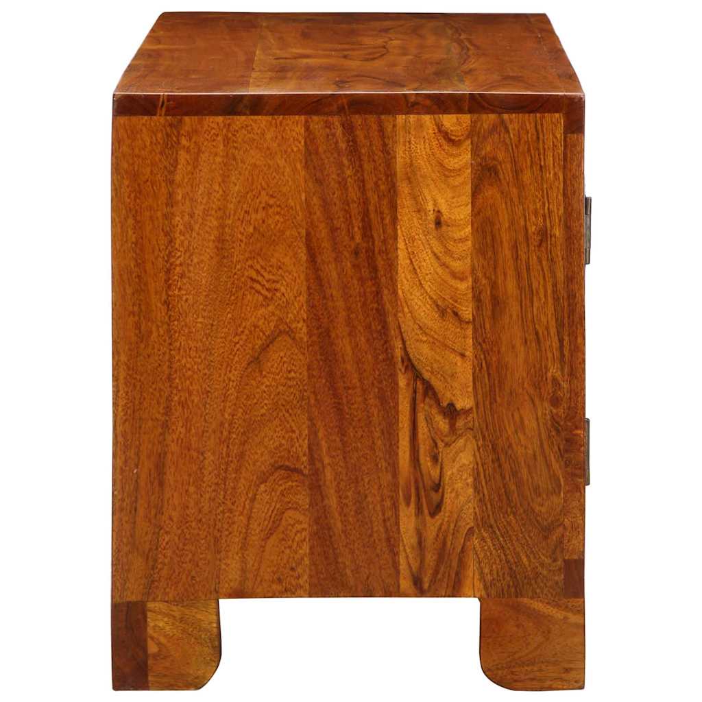 Schuhbank Honigbraun 100 x 35 x 45 cm Massivholz Akazie