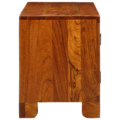 Schuhbank Honigbraun 100 x 35 x 45 cm Massivholz Akazie