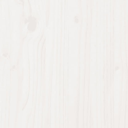 Nachttisch mit Schreibtisch Weiß 222x107x75 cm Massivholz