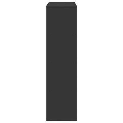 Raumteiler Schwarz 100x33x125,5 cm Holzwerkstoff