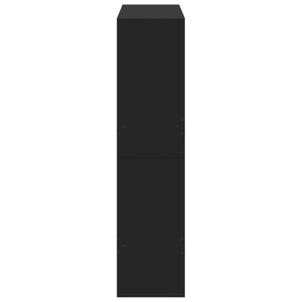 Raumteiler Schwarz 100x33x135 cm Holzwerkstoff