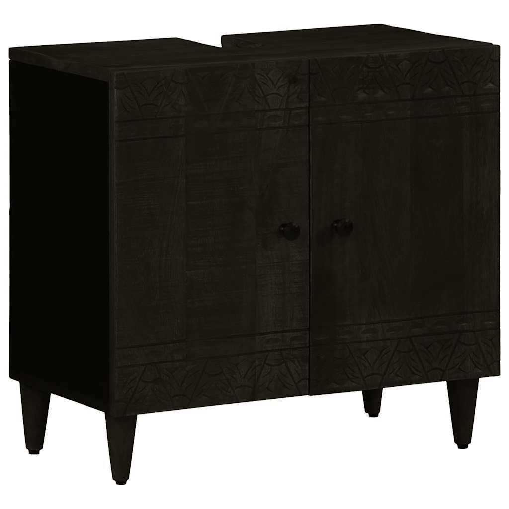 3-tlg. Badmöbel-Set Massivholz Mango