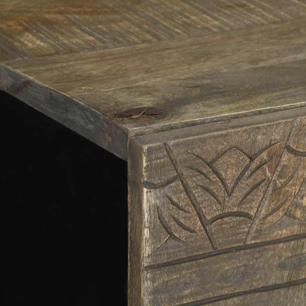 4-tlg. Badmöbel-Set Massivholz Mango