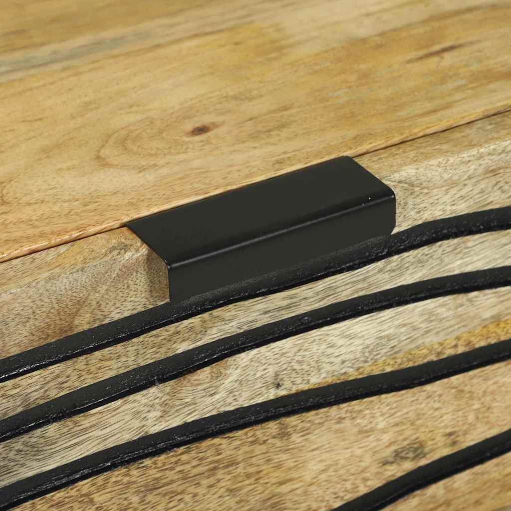 Sideboards 2 pcs Braun 60 x 33.5 x 75 cm massives Mangoholz