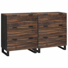 Sideboards 2 pcs Braun 60 x 33.5 x 75 cm massives Mangoholz