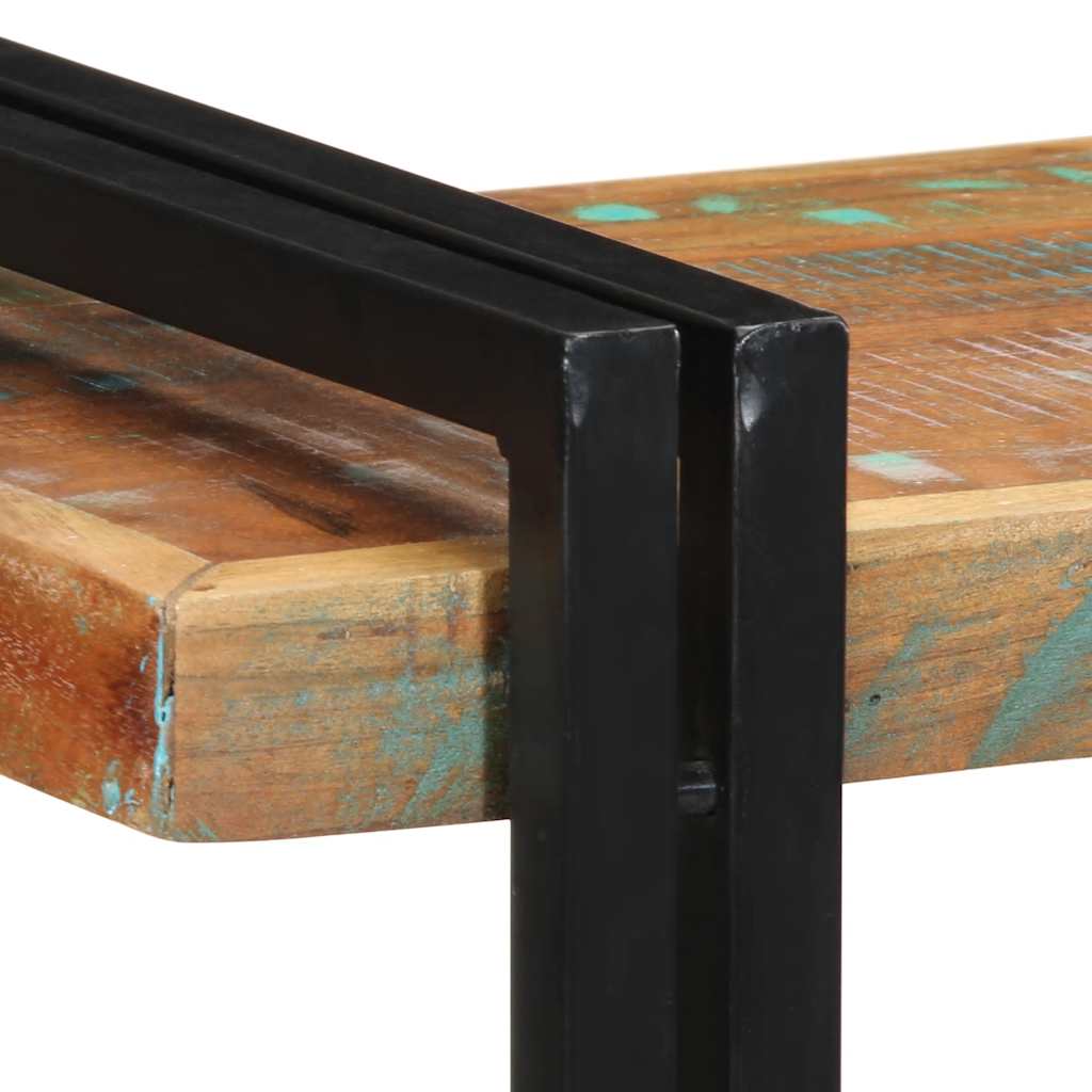 Wandregal Mehrfarbig Altholz Massivholz 70 x 33 x 35 cm Recyceltes Massivholz