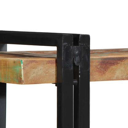 Wandregal Mehrfarbig Altholz Massivholz 70 x 33 x 35 cm Recyceltes Massivholz