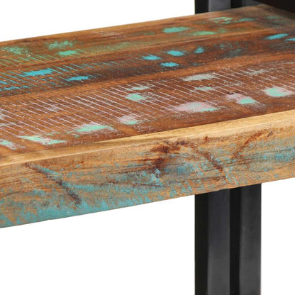 Wandregal Mehrfarbig Altholz Massivholz 70 x 33 x 35 cm Recyceltes Massivholz